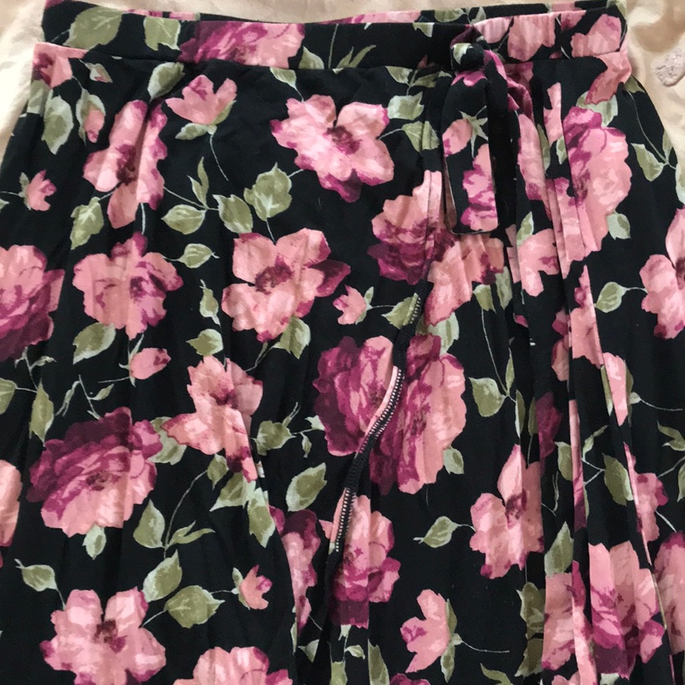 Long floral skirt